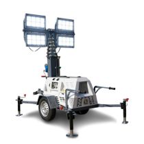 SDRG Hybrid Solar/Diesel LED Light Tower – 440,000lm High-Output Industrial Series